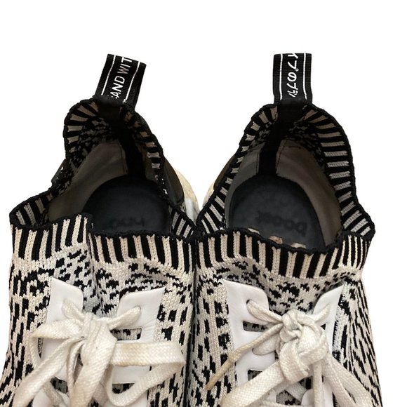 Adidas NMD R1 PK Primeknit Sashiko Zebra Black White Size US 12 Sneakers - Picture 3 of 12